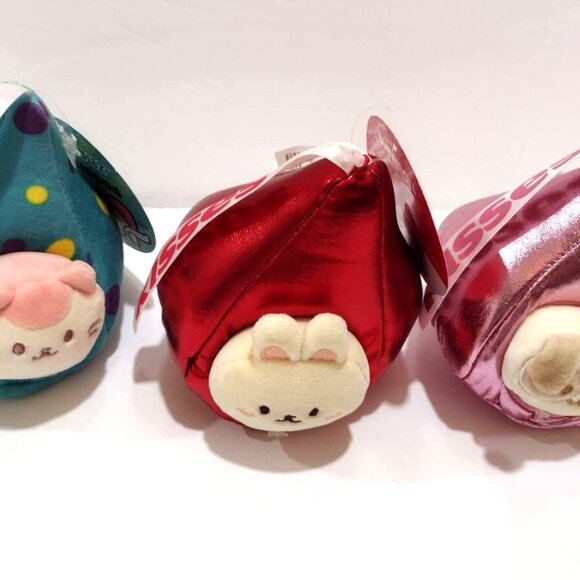 Lot 3 Anirollz Kittiroll Kitten & Bunny & Dog Hershey Kisses 4" Plush - Picture 10 of 11